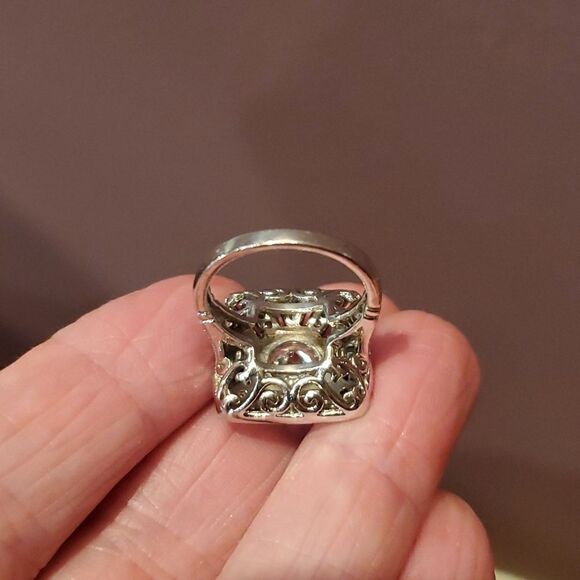JOESEPH ESPOSITO, SAPPHIRE Diamonique Ring, Stamped ESPO,925,CZ,Sizs 5, NWOT! - Picture 4 of 7